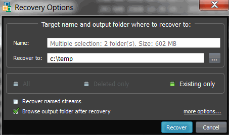 file recovery